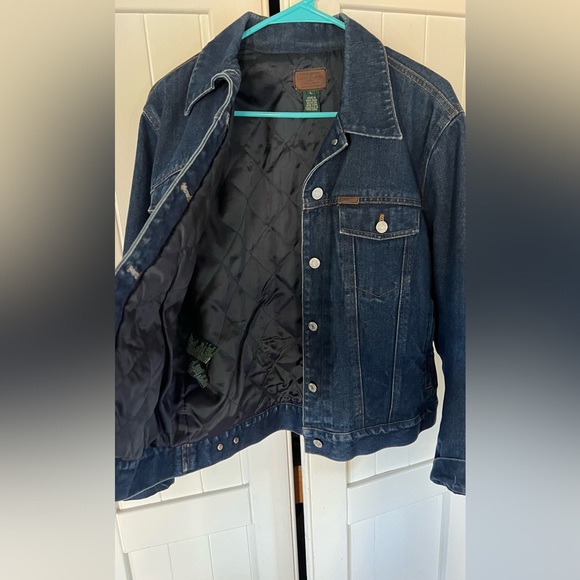 Ralph Lauren Denim Lined Jacket Size Large EUC - Picture 8 of 9